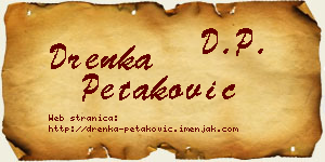 Drenka Petaković vizit kartica